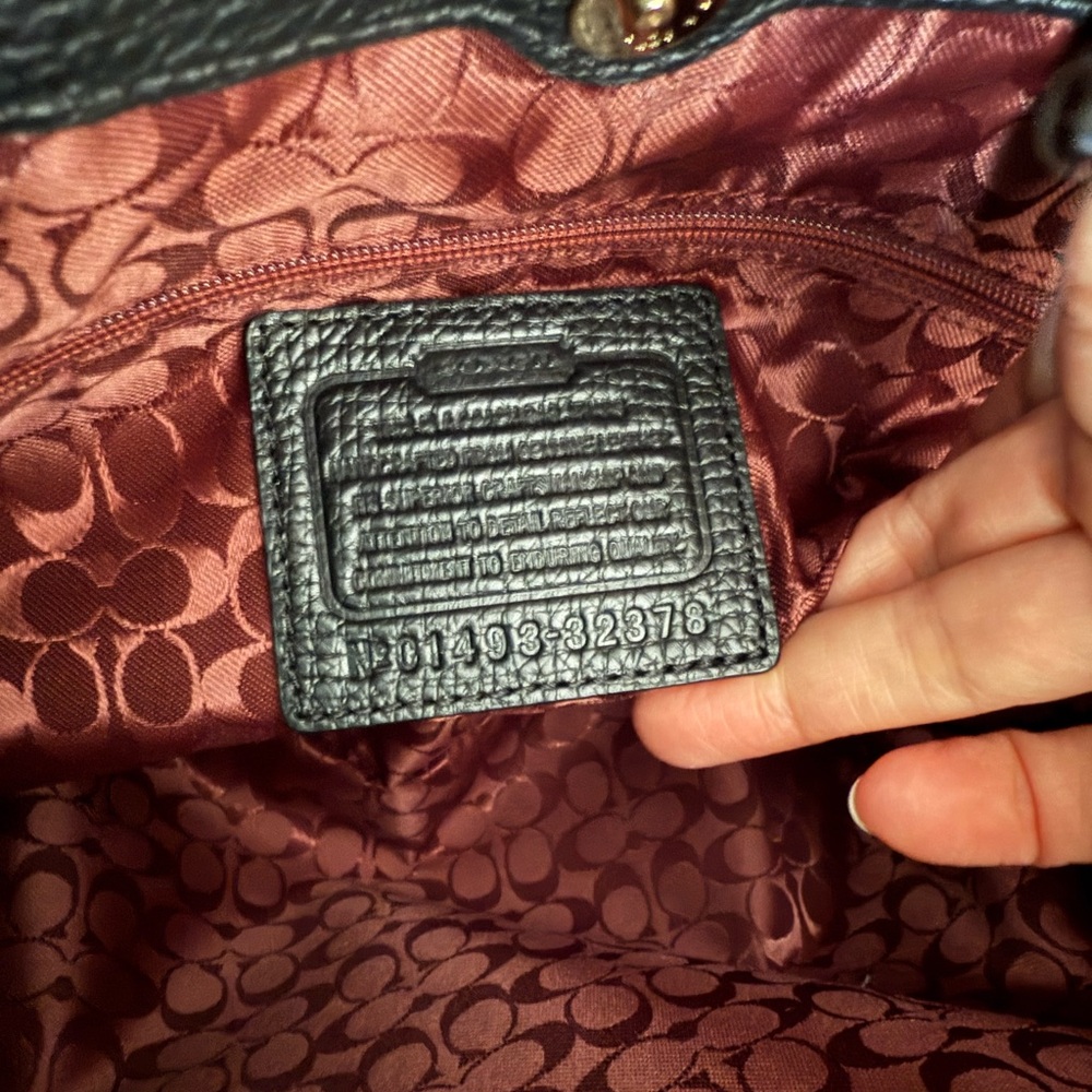 Coach MADISON TEXTURED LEATHER PINNACLE CAROLINE SATCHEL (COACH F32378) - Picture 8 of 16